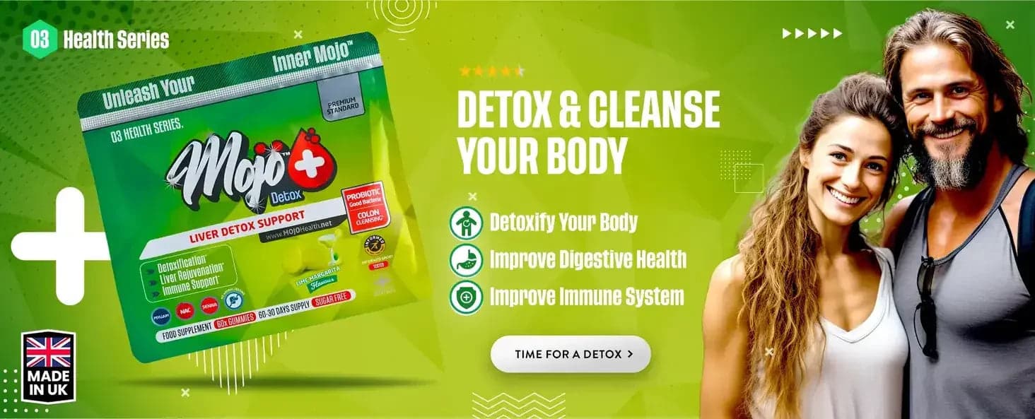 Mojo Detox soutien du foie — détoxifiez et nettoyez votre corps : éliminez les toxines, améliorez la santé digestive, renforcez le système immunitaire. Time for a detox.